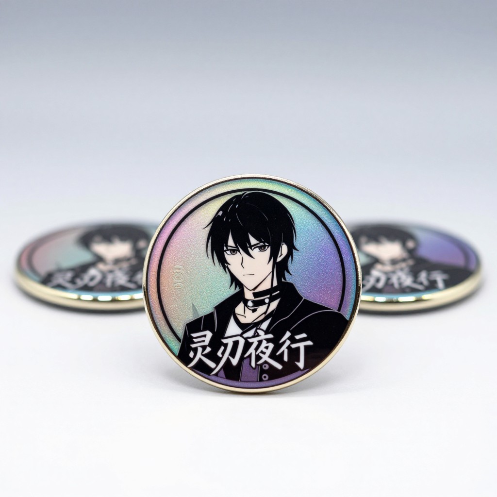 《灵刃夜行》白泽 大徽章 150mm 展示款